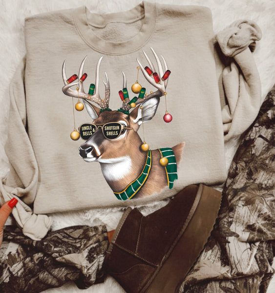 Jingle Bells Shot Gun Shells Sweatshirt