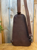 Brown Cowhide Fanny Bag