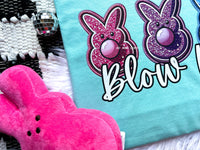 Blow Me Easter Edition Faux Embroidery Tee