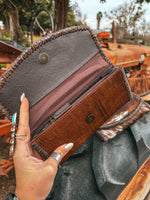 The Hazy Elva Wallet (Brown Leather ) a Haute Southern Hyde by Beth Marie Exclusive