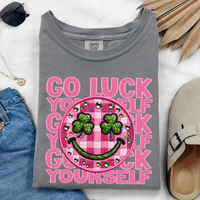 Go Luck Yourself Faux Embroidery Tee