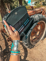 The Elva (Black Leather) Wallet a Haute Southern Hyde by Beth Marie Exclusive