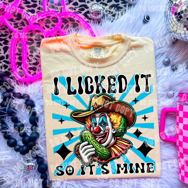 I Licked It So It’s Mine Faux Embroidered Tee