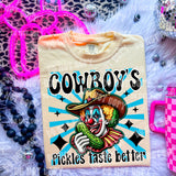 Cowboy’s Pickles Taste Better Faux Embroidery Tee