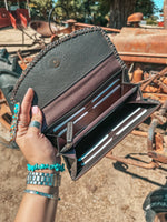 The Elva (Brown  Leather) Wallet a Haute Southern Hyde by Beth Marie Exclusive