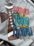 Sundays Are For Football & Jesus Tee