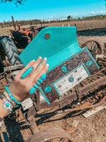 Turquoise Vibes Wallet a Haute Southern Hyde by Beth Marie Exclusive