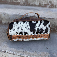 Crazy Horse Cowhide Toiletry Bag