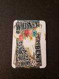 Whiskey Bent & Hell Bound Leopard Floral Skull Air Freshener {Choose Your Own Scent}