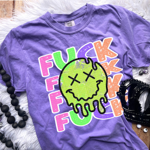 Neon F*CK Stacked Tee