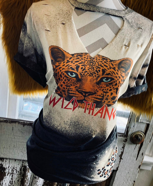 Wild Thang Distressed Tee