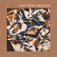 Cow Print Sweatshirt/Tee/Hoodie