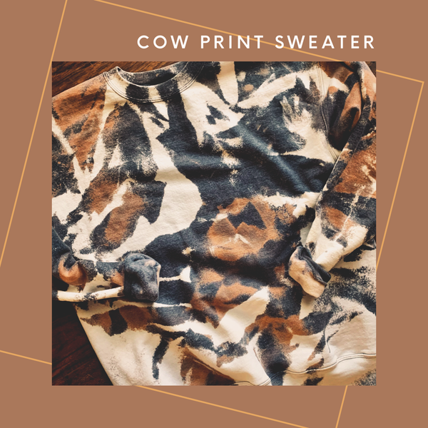 Cow Print Sweatshirt/Tee/Hoodie