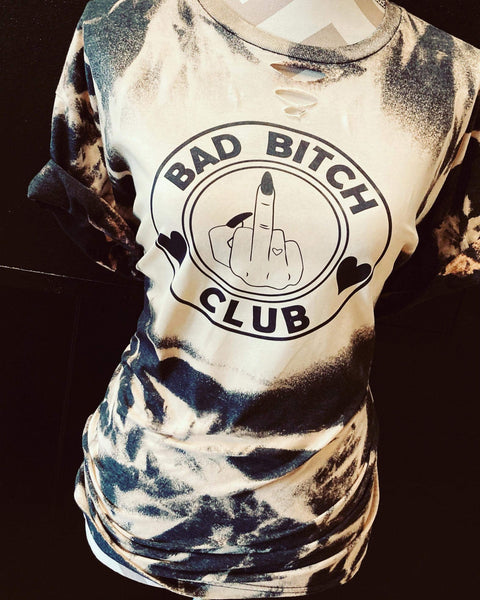 Bad B*tch Club Distressed Tee