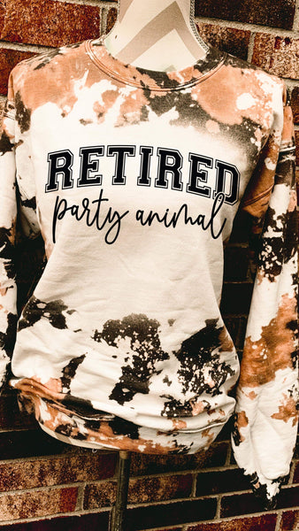 Retired Party Animal Sweatshirt/Tee